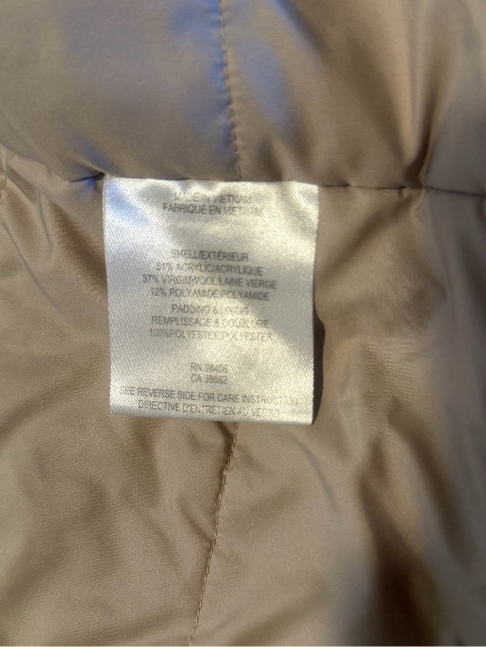 Theory Cream Sleeveless Fleece Vest - Picture 7 of 7
